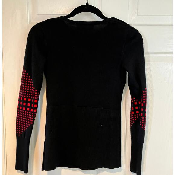 Horseware AA Platinum Ladies Sina Equestrian Viscose Sweater Black Red Size XS - Picture 3 of 9